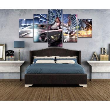 Imagem de Quadro Decorativos GTA com 5 peças 130x65 2