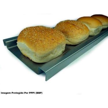Imagem de Régua Pão De Hamburguer Inox 53 X 17 X 2 Cm Profissional