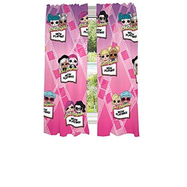 Imagem de Franco Conjunto de painéis de cortina para quarto infantil, 208 x 160 cm, LOL Surprise