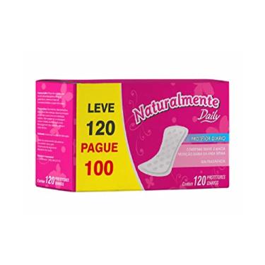 Imagem de Naturalmente Absorvente Protetor Diario Leve 120 Branco 100 Unidades
