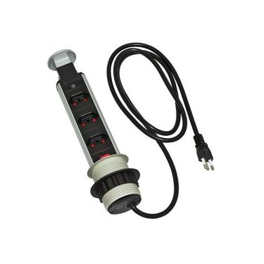 Imagem de Torre De Tomada Multiplug Retrátil Embutir Mesa Retrátil Kzi