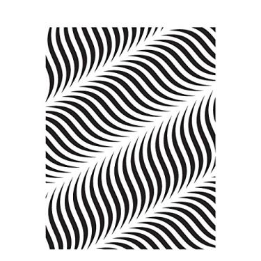 Imagem de Stencil de Acetato para Pintura OPA 15X20 2241 Estamparia Ondas