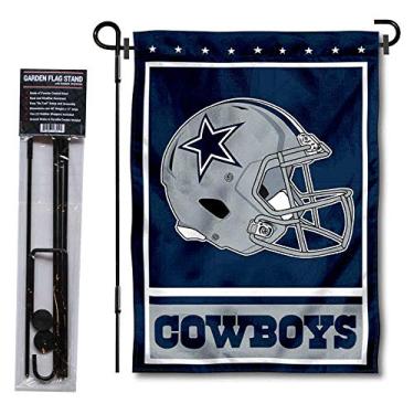 Imagem de WinCraft Dallas Cowboys bandeira de jardim e suporte de poste