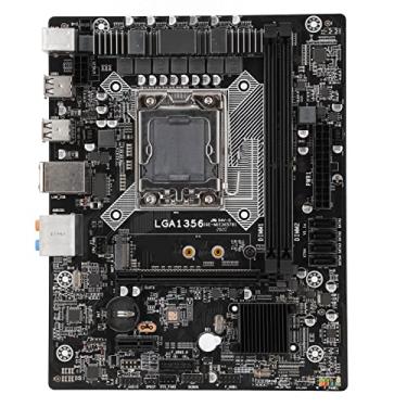 Imagem de Mining Motherboard, 2 Canais DDR3 Gigabit LAN 4 SATA2.0 Mining Mainboard Suporta Processador LGA1356, M.2NVME PCIE1X 6 USB2.0 PCIE16X Desktop Computer Mainboard for Office