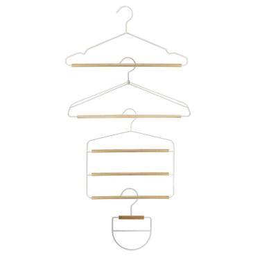 Imagem de Kit De 13 Cabides Ferreiro Branco Oikos