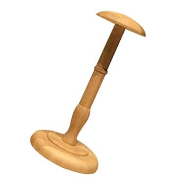 Imagem de Dynwave Suporte de Peruca de Madeira pa Perucas E Chapéus, de Suporte de Peruca - de E Tamanhos, Castanho L