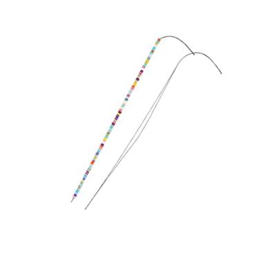 Imagem de Agulha Curva Miçanga para Potinho Giratório Artesanato Arte Pulseira Colar Missanga