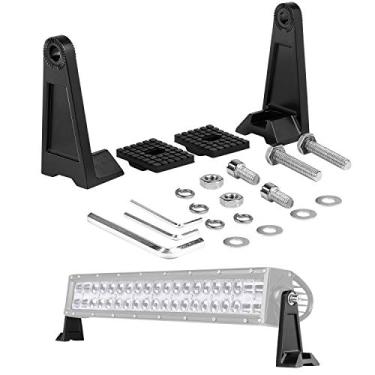 Imagem de Suportes de montagem lateral Moso LED, suporte lateral universal para suportes de barra de luz de fileira dupla com almofada de borracha para caminhão ATV UTV SUV
