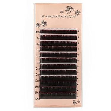 Imagem de Qudai 12 linhas Color Cílios postiços CD Curl Colored Extensões de Cílios Volume Falso Cílios Olhos 8/10/11/12/13/15mm