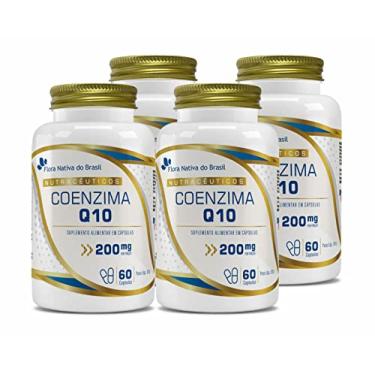 Imagem de Kit Com 4 - Coenzima Q10 100% Pura (200mg por porção) 60 Caps Flora Nativa