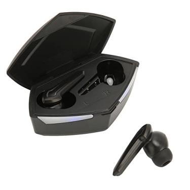 Imagem de Fones de Ouvido para Jogos Bluetooth, Fones de Ouvido para Jogos 160 Horas Em Espera Multifuncional de Baixa Latência 40 Minutos de Tempo de Carregamento para Jogos (Preto)