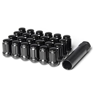 Imagem de Porcas pretas para parafusos de tração Next Level Motoring 12X1,5Next Level Motoring 24 Lug Nuts WLNS12X1.5B-24.a