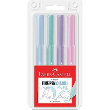 Imagem de Caneta Ponta Fina, Faber-Castell, Fine Pen, 6 Estojos com 4 Unidades cada, Tons Pastel