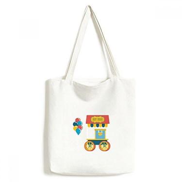 Imagem de Bolsa de lona com ilustração de cachorro-quente Amazing Funny Park