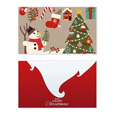 Imagem de Luvas de árvore de boneco de neve para festivais, férias, comemorações, cartão de felicitações, mensagem de Natal