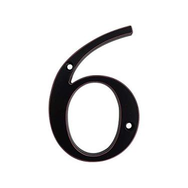 Imagem de Placa de casa flutuante 3D de 10,16 cm, placa de porta de número preto, números de caixa de correio para endereço ao ar livre, placa de apartamento moderna 0-9, liga de metal, antiferrugem