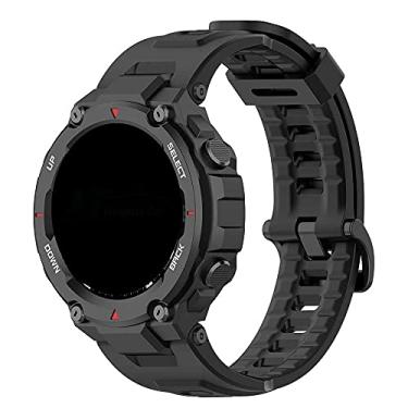 Imagem de Pulseira Silicone LTIMPORTS compatível com modelos T-Rex A1919/A1918 e T-Rex Pro A2011/A2013 (Preto)