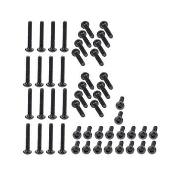 Imagem de Parafusos sextavados com cabeça de botão de liga de aço grau 10,9, M2X12, Black