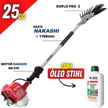 Imagem de Derriçadeira Para Café Nakashi Com Braço de 1100mm Motor NK-270 25cc 2T e Mãozinha de G...