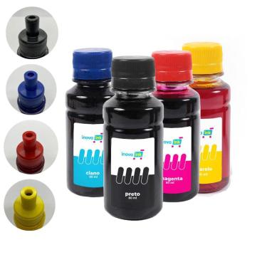 Imagem de Kit 4 Tintas Compatível Epson L3250 80ml Inova Ink