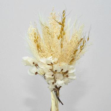 Imagem de Buquê de flores desidratadas decoração capim branco