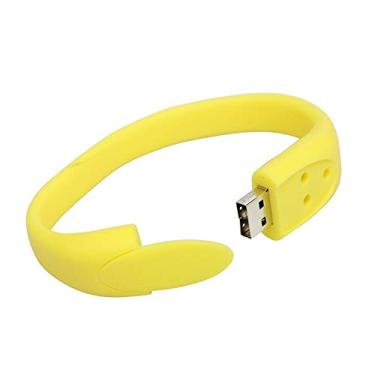 Imagem de Pulseira de 4 GB Modelo USB 3.0 Flash Drive Flash Drive 3.0 Pen Drive USB Jump Drive Memory Stick Zip Drive USB U Disk USB 3.0 Stick USB Disk USB Flash Memory - Amarelo