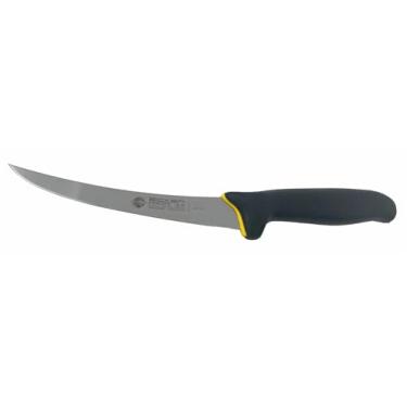 Imagem de Faca de desossar curva semi flexível Eicker Messer de 15 cm – Cabo preto – Fabricado em...