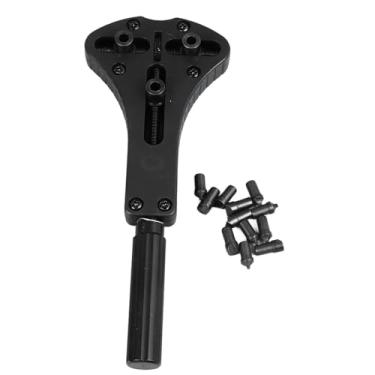 Imagem de TARSHYRY Ferramenta abridor de caixa de relógio, kit versátil de reparo de relógio para substituição de baterias, faixa de tamanho ajustável, chave de caixa à prova d'água com quatro conjuntos de