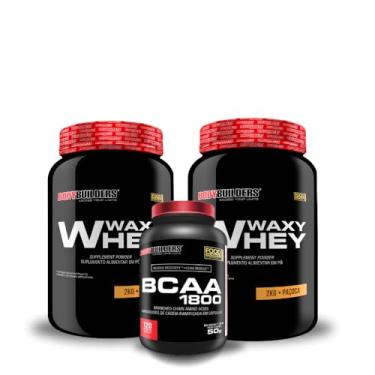 Imagem de Kit 2x Waxy Whey 2kg + BCAA 1800 120 Caps - BODYBUILDERS (Médio, Paçoca)