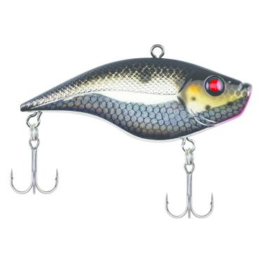 Imagem de Berkley Isca de pesca Warpig preta, prata, 14 g, 7,6 cm | 8 cm, iscas de afundamento sem lipless apresentam ação agressiva com o máximo de som e vibração