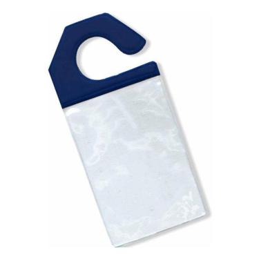 Imagem de Crachá Estacionamento Retrovisor Suporte Veiculo Azul 10Un