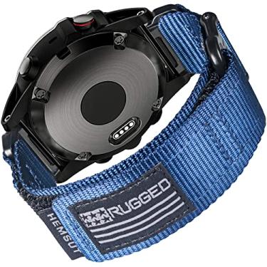 Imagem de Compatível com pulseira de relógio Garmin, pulseira esportiva de nylon super resistente com design de laço tecido, para fthree_browse-bin) nix/Forerunner/Vivoactive/Approach/MARQ/quatix/D2 Series