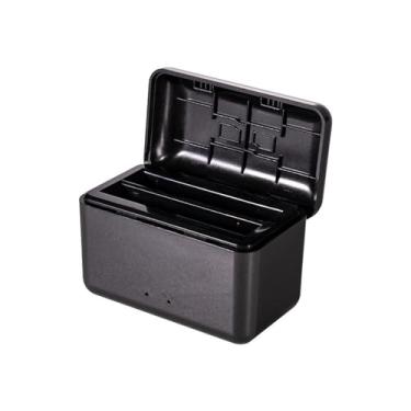 Imagem de Estojo de armazenamento com base de carregamento rápido tipo C com 2 baterias para bateria Insta360 X4