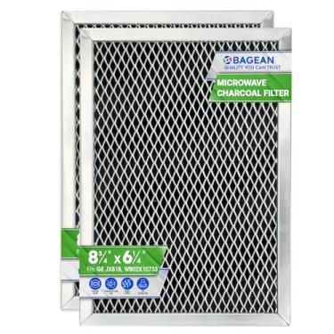 Imagem de GE JX81B, WB02X10733, filtro de carvão recirculante para micro-ondas, 2-Pack, Black