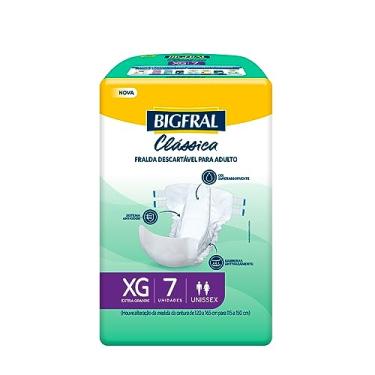 Imagem de Fralda Adulto Bigfral Clássica XG 7 Unidades