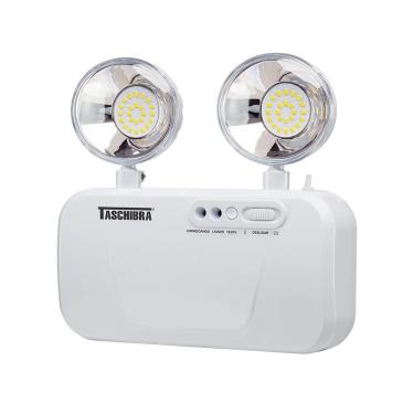 Imagem de Luminária Emergência Bloco Autônomo Taschibra Profissional 1200 Lm Bivolt