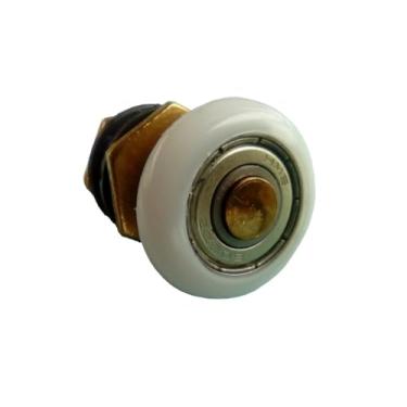 Imagem de Kit 2 Roldana Rolamento Rodizio Para Box Janela De Vidro Temperado 8mm