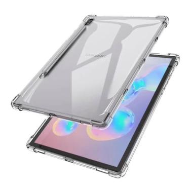 Imagem de Zrengp Capa transparente para Samsung Galaxy Tab S7 FE 12,4 SM-T730 SM-T733 SM-T736, capa traseira ultrafina de TPU macio transparente para Galaxy Tab S7 FE 12,4 polegadas 2021 (para Tab S7 FE