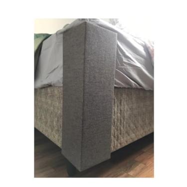 Imagem de 2 Arranhador para gato de canto de Cama Box revestimento Natural em fibra de linho (Grafite)