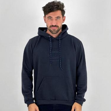 Imagem de Blusa Gangster Canguru de Moletom com Capuz Masculina-Masculino