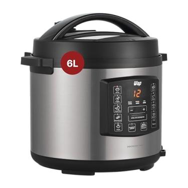 Imagem de WAP Panela de Pressão Elétrica em Inox WPPE1 com Painel Digital, 6 Litros, Antiaderente, Timer Programável, 1000W, 220V