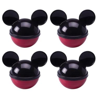 Imagem de Kit 4 Porta Objetos Lembrancinha Aniversário Mickey 220ml - Plasútil