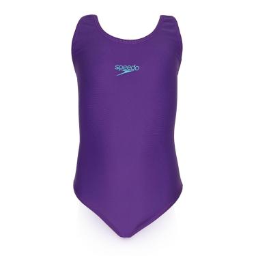 Imagem de Maiô Infantil, Speedo, Vital 3, Lycra Lisa com Costas Nadador, tamanho 8 - Roxo