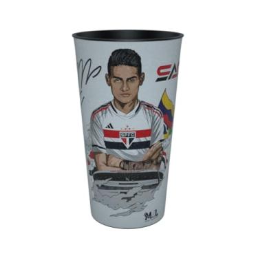 Imagem de Copo do São Paulo Oficial James Rodriguez - Plástico 550ml