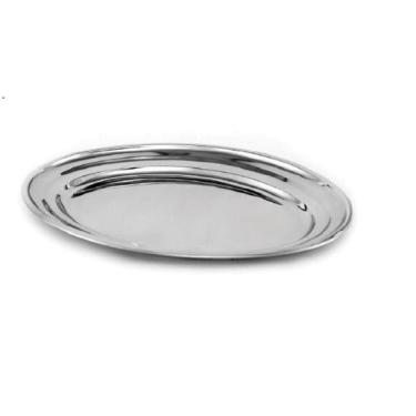 Imagem de Travessa Oval Inox 30 Cm Para Restaurante Servir Porções - Casabella