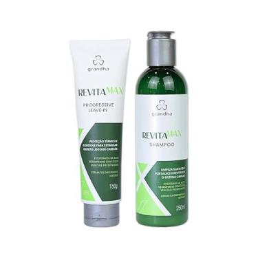 Imagem de Kit Grandha Revitamax Home Care para Fortalecimento Capilar e Revitalização dos Cabelos Danificados e Porosos (Revitamax Shampoo 250ml + Finalizador 150g)