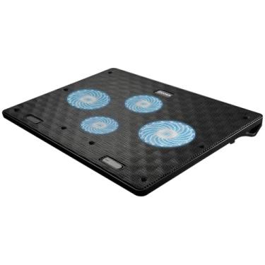 Imagem de Suporte para Notebook até 17" Hoopson com 2 Usb 4 Cooler Preto Bpn-001