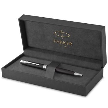Imagem de PARKER Sonnet Ballpoint Pen, Matte Black Lacquer with Palladium Trim, Medium Point Black Ink (1931524)