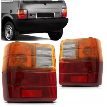 Imagem de Lanterna Uno 1985 1986 1987 1988 1989 1990 1991 1992 1993 1994 1995 1996 à 2004 Tricolor UNIDADE LADO:ESQUERDO (MOTORISTA)