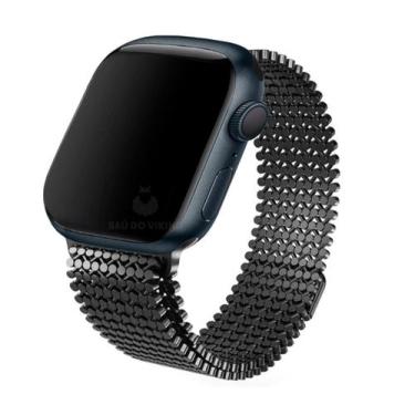 Imagem de Pulseira Dots Aço Magnética Imantada Compatível com Apple Watch - Baú 